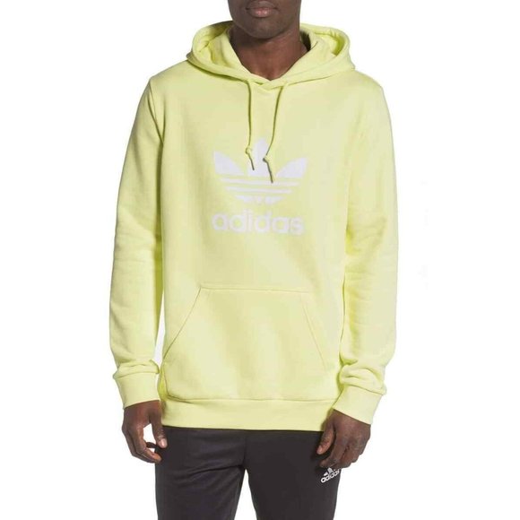 adidas Other - Adidas Originals Trefoil Hoodie Ice Yellow Cotton